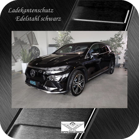 Ladekantenschutz Edelstahl schwarz für Mercedes EQS SUV X296 ab 12.2022- 3245298 g