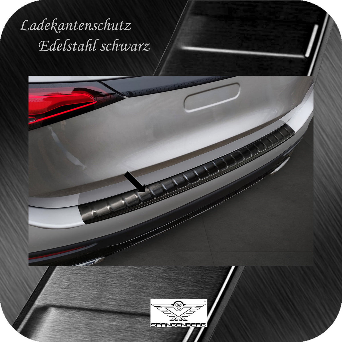 Ladekantenschutz Edelstahl schwarz für Mercedes GLC II X254 SUV 06.2022- 3245299 c