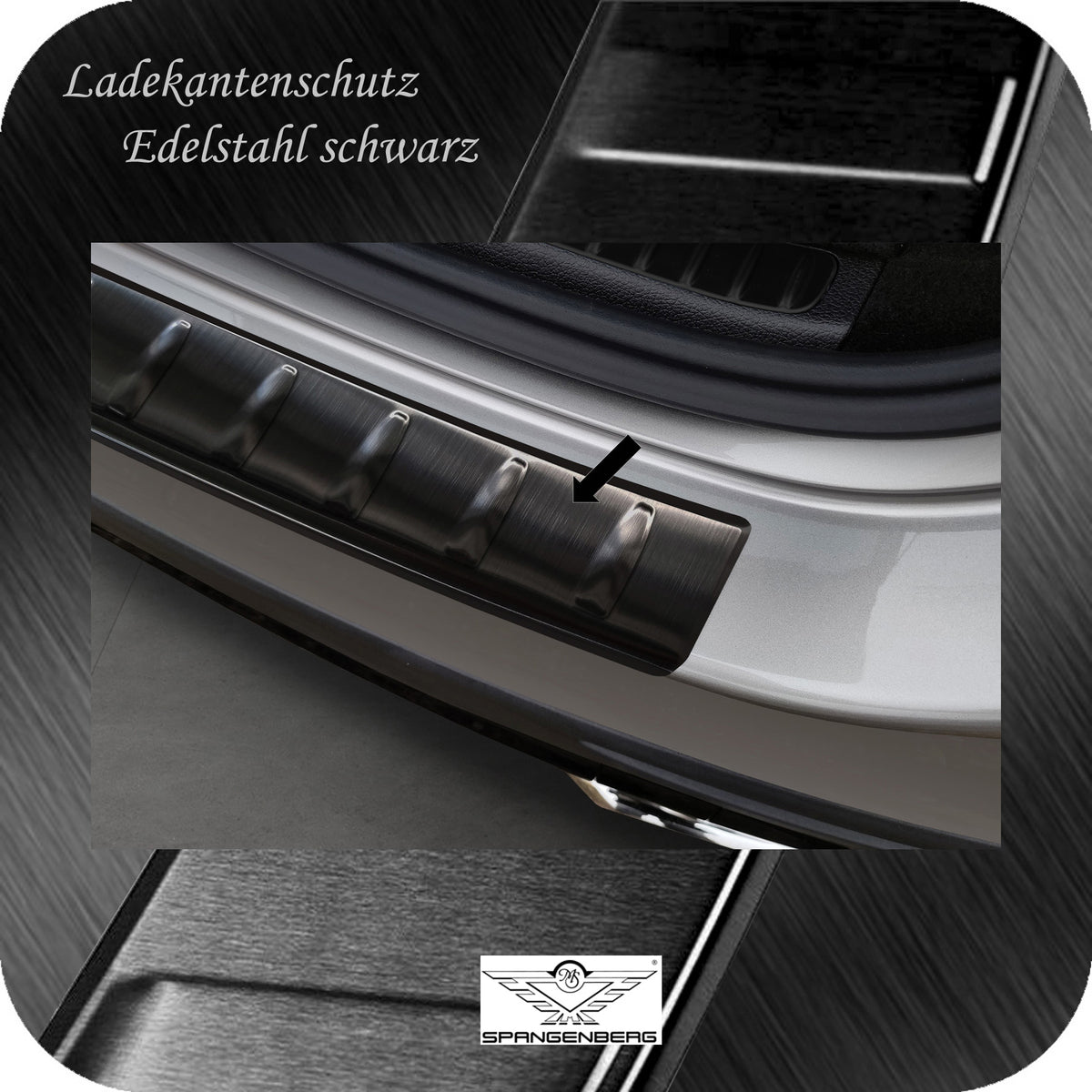 Ladekantenschutz Edelstahl schwarz für Mercedes GLC II X254 SUV 06.2022- 3245299 d