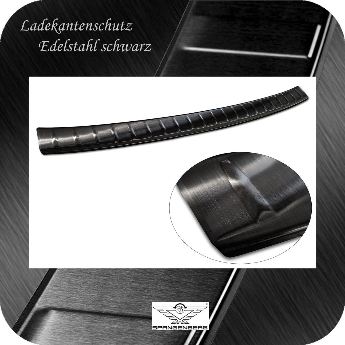Ladekantenschutz Edelstahl schwarz für Mercedes GLC II X254 SUV 06.2022- 3245299 e