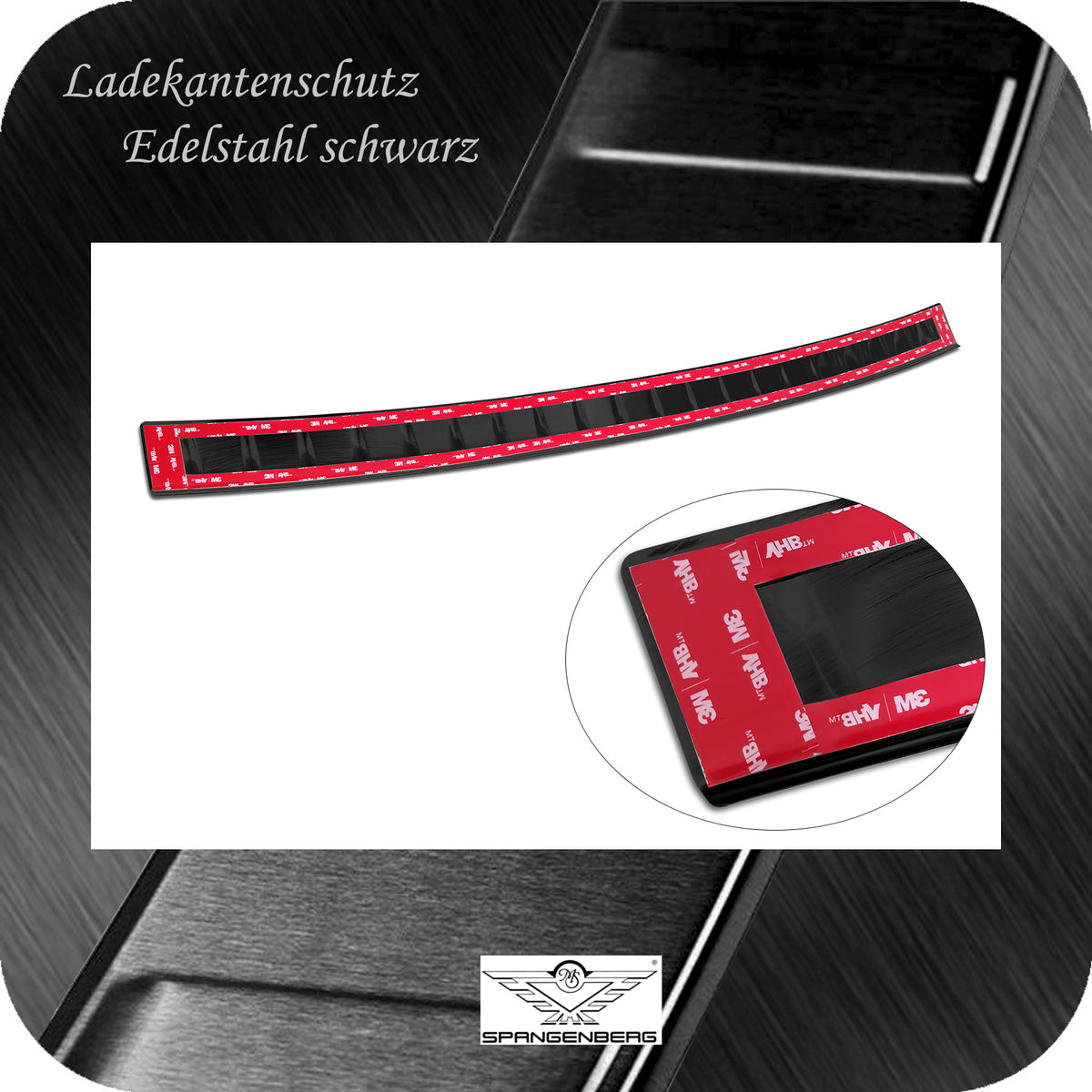Ladekantenschutz Edelstahl schwarz für Mercedes GLC II X254 SUV 06.2022- 3245299 f