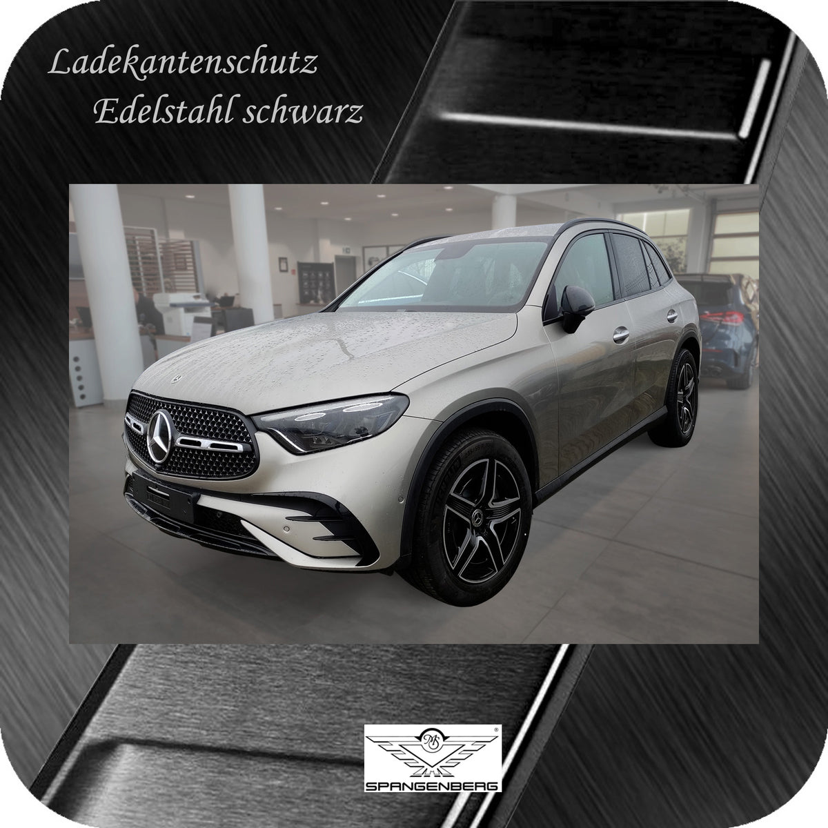 Ladekantenschutz Edelstahl schwarz für Mercedes GLC II X254 SUV 06.2022- 3245299 h