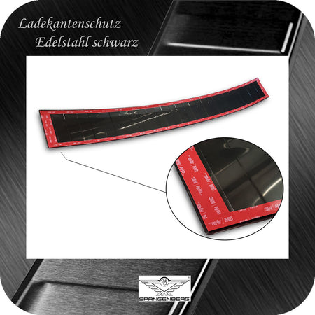 Ladekantenschutz Edelstahl schwarz für Volvo V70 III ab Facelift 6.2013- 3245301 f