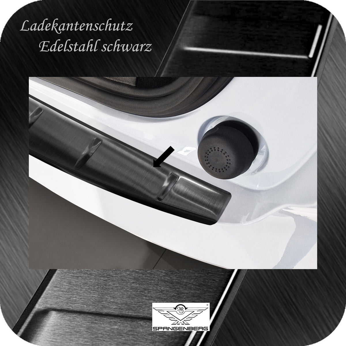 Ladekantenschutz Edelstahl schwarz für Volvo EX30 ab Baujahr 12.2023- 3245302 c