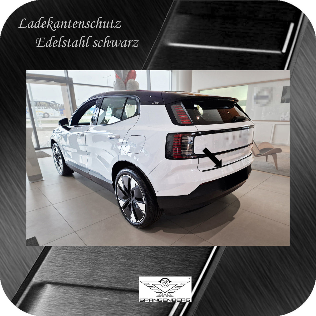 Ladekantenschutz Edelstahl schwarz für Volvo EX30 ab Baujahr 12.2023- 3245302 g
