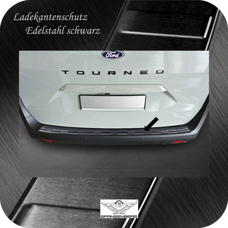 Ladekantenschutz Edelstahl schwarz für Ford Tourneo Courier II 07.2023- 3245303b