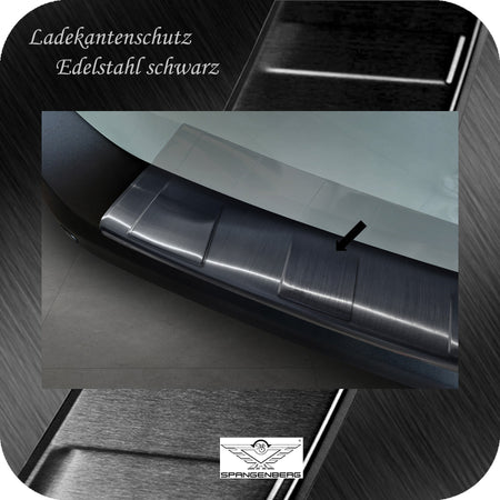 Ladekantenschutz Edelstahl schwarz für Ford Tourneo Courier II 07.2023- 3245303d