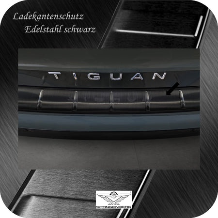 Ladekantenschutz Edelstahl schwarz für Volkswagen VW Tiguan III 11.2023- 3245305 d
