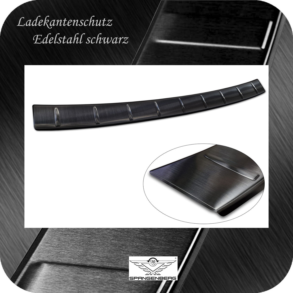 Ladekantenschutz Edelstahl schwarz für Volkswagen VW Tiguan III 11.2023- 3245305 f