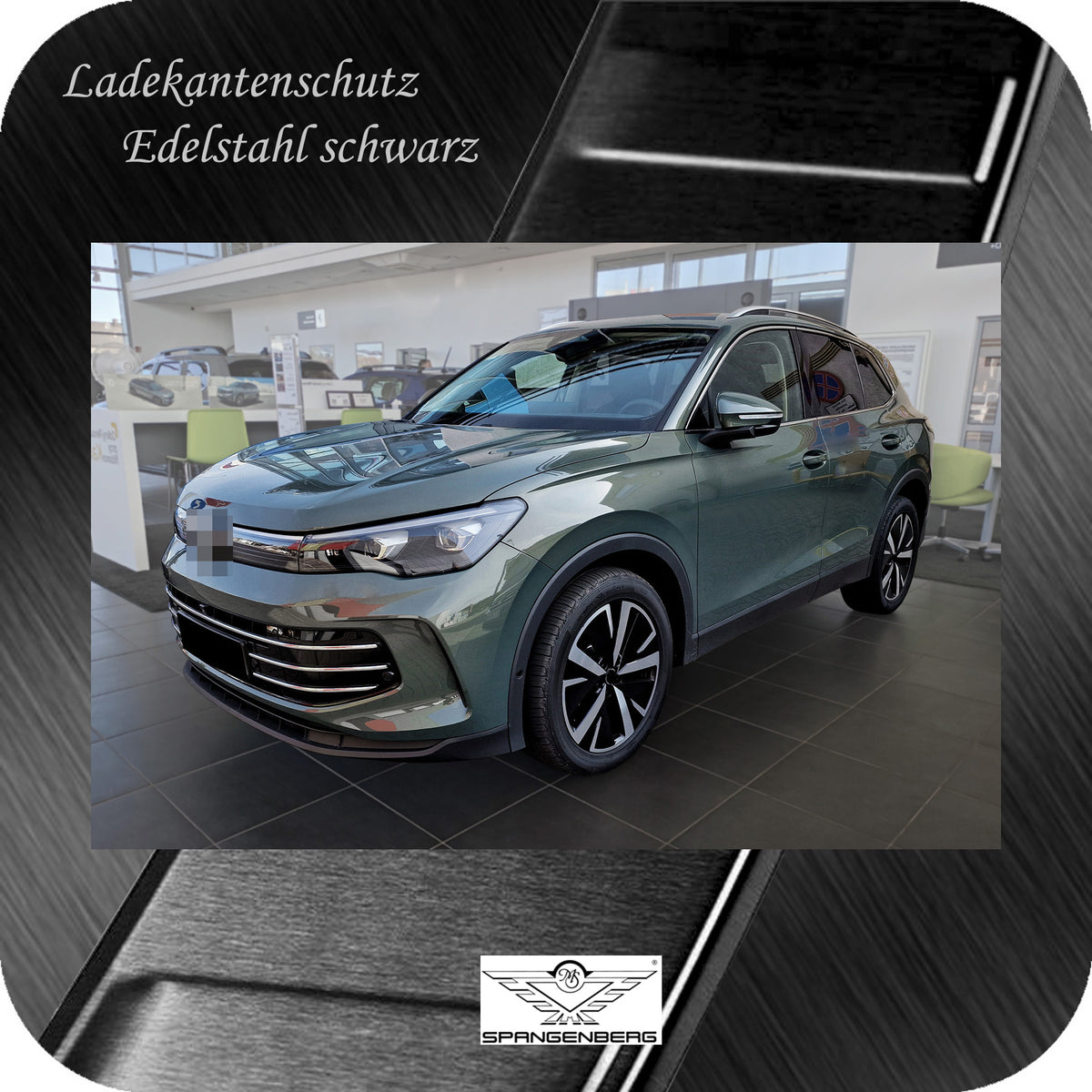 Ladekantenschutz Edelstahl schwarz für Volkswagen VW Tiguan III 11.2023- 3245305 i