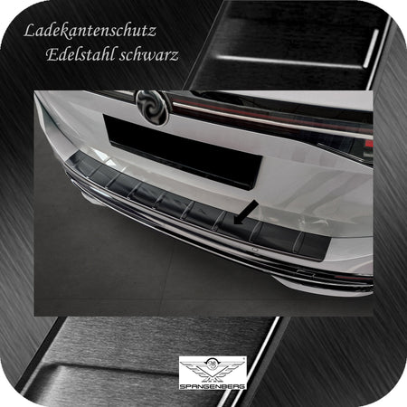 Ladekantenschutz Edelstahl schwarz für VW Passat Variant B9 ab 02.2024- 3245306 b