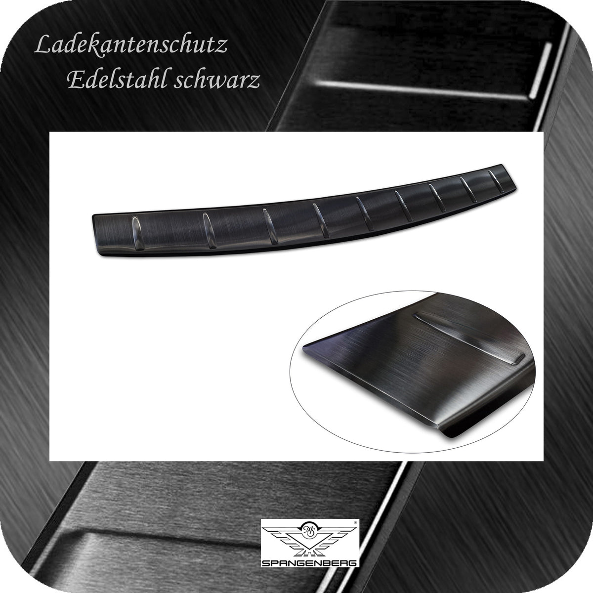Ladekantenschutz Edelstahl schwarz für VW Passat Variant B9 ab 02.2024- 3245306 e