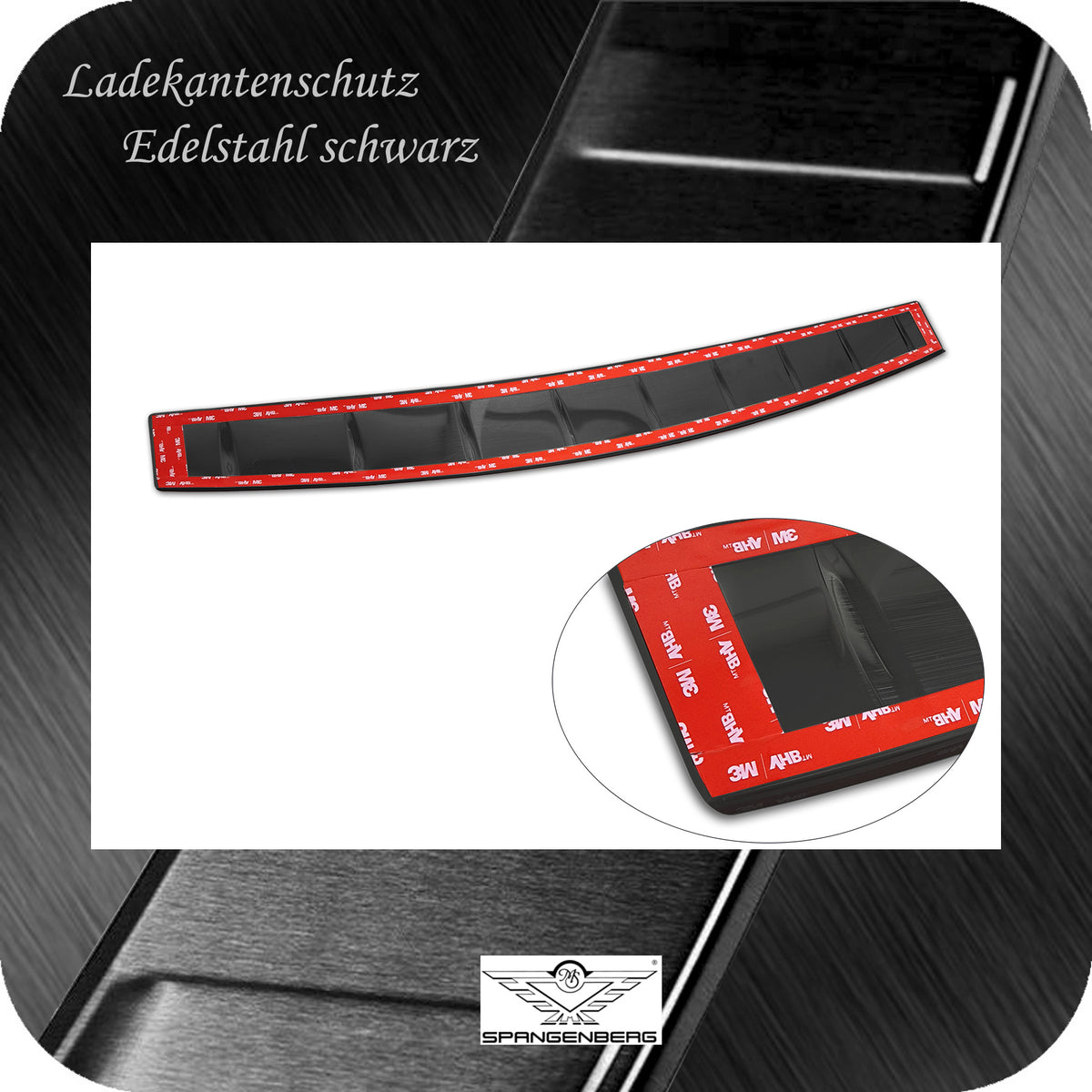 Ladekantenschutz Edelstahl schwarz für VW Passat Variant B9 ab 02.2024- 3245306 f