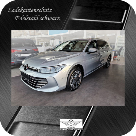 Ladekantenschutz Edelstahl schwarz für VW Passat Variant B9 ab 02.2024- 3245306 h