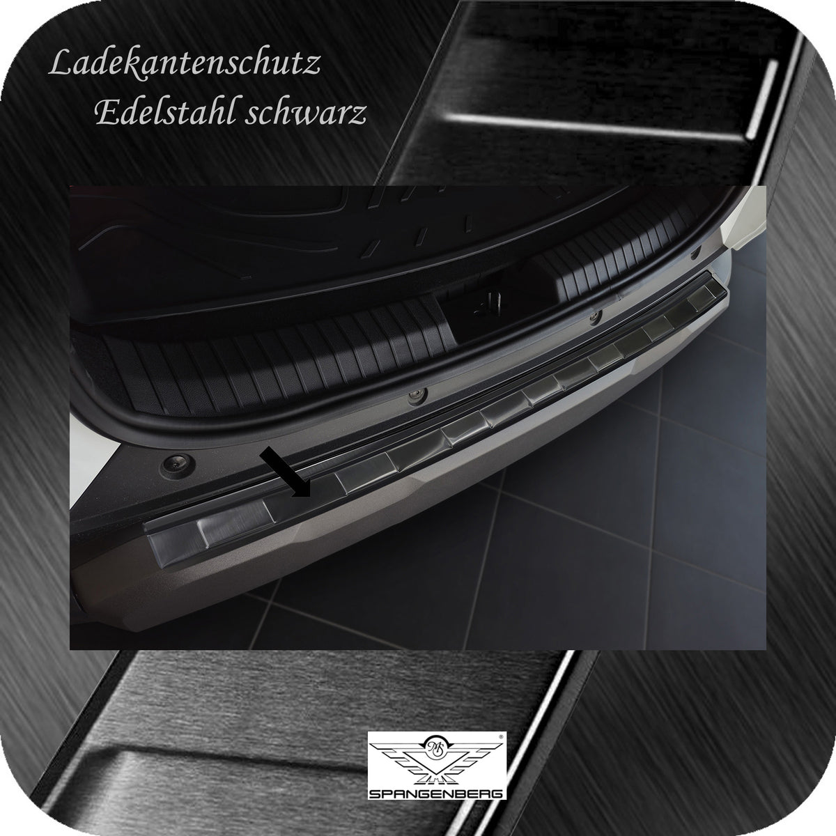 Ladekantenschutz Edelstahl schwarz für Dacia Duster III 3.Gen. ab 05.24- 3245308a
