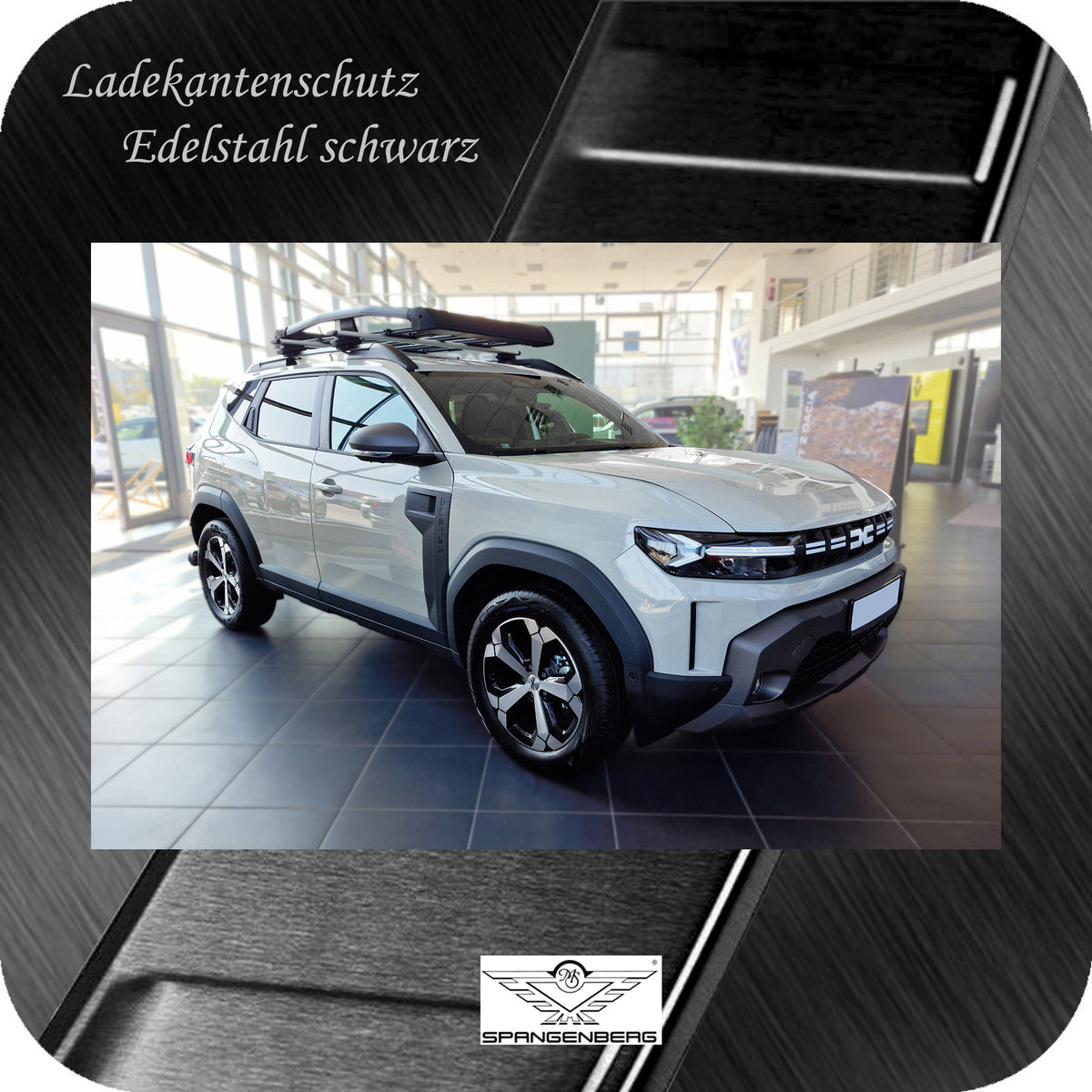 Ladekantenschutz Edelstahl schwarz für Dacia Duster III 3.Gen. ab 05.24- 3245308h