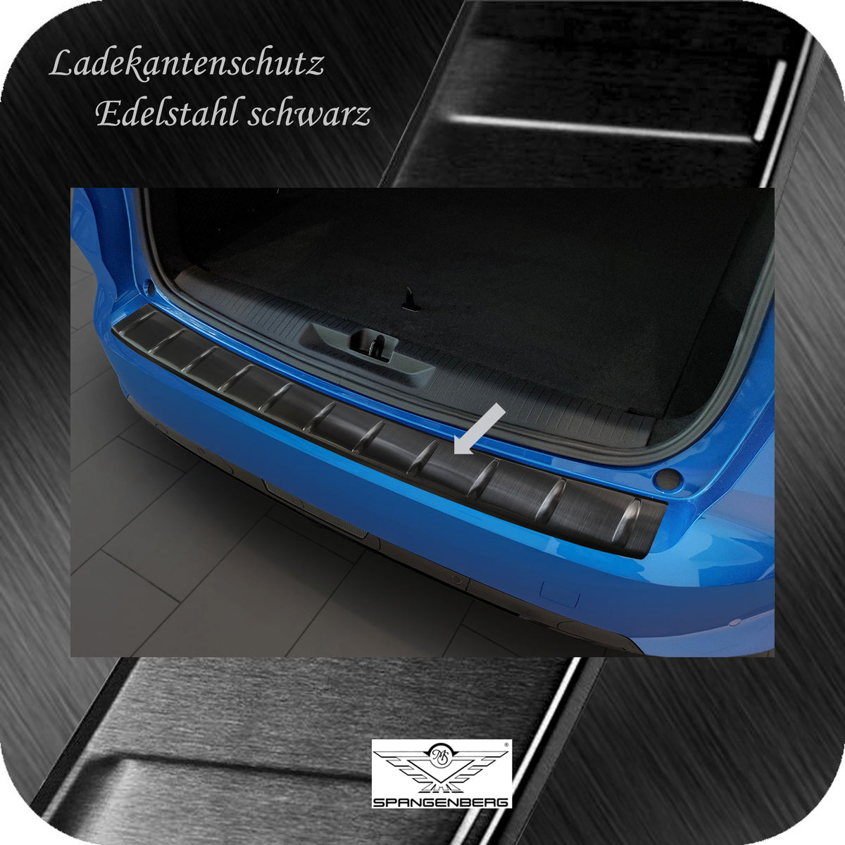 Ladekantenschutz Edelstahl schwarz für Opel Astra L Sports Tourer 10.22- 3245309 a