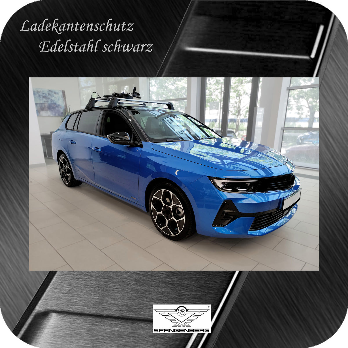Ladekantenschutz Edelstahl schwarz für Opel Astra L Sports Tourer 10.22- 3245309 h