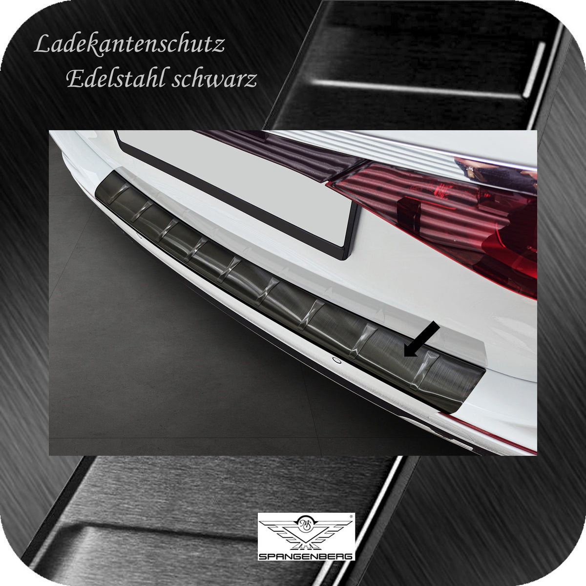 Ladekantenschutz Edelstahl schwarz Mercedes E-Klasse T-Modell S214 2023- 3245314a