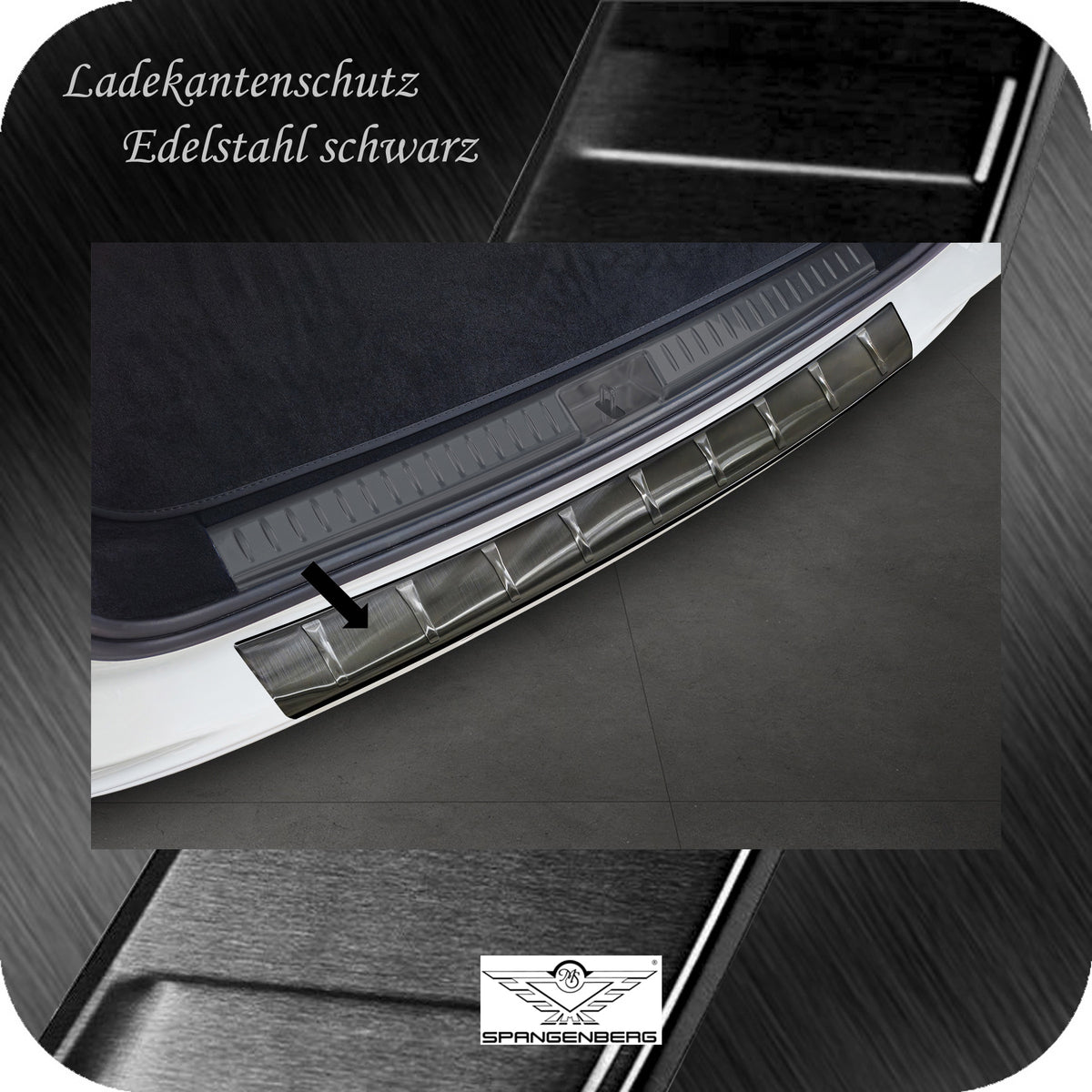 Ladekantenschutz Edelstahl schwarz Mercedes E-Klasse T-Modell S214 2023- 3245314b