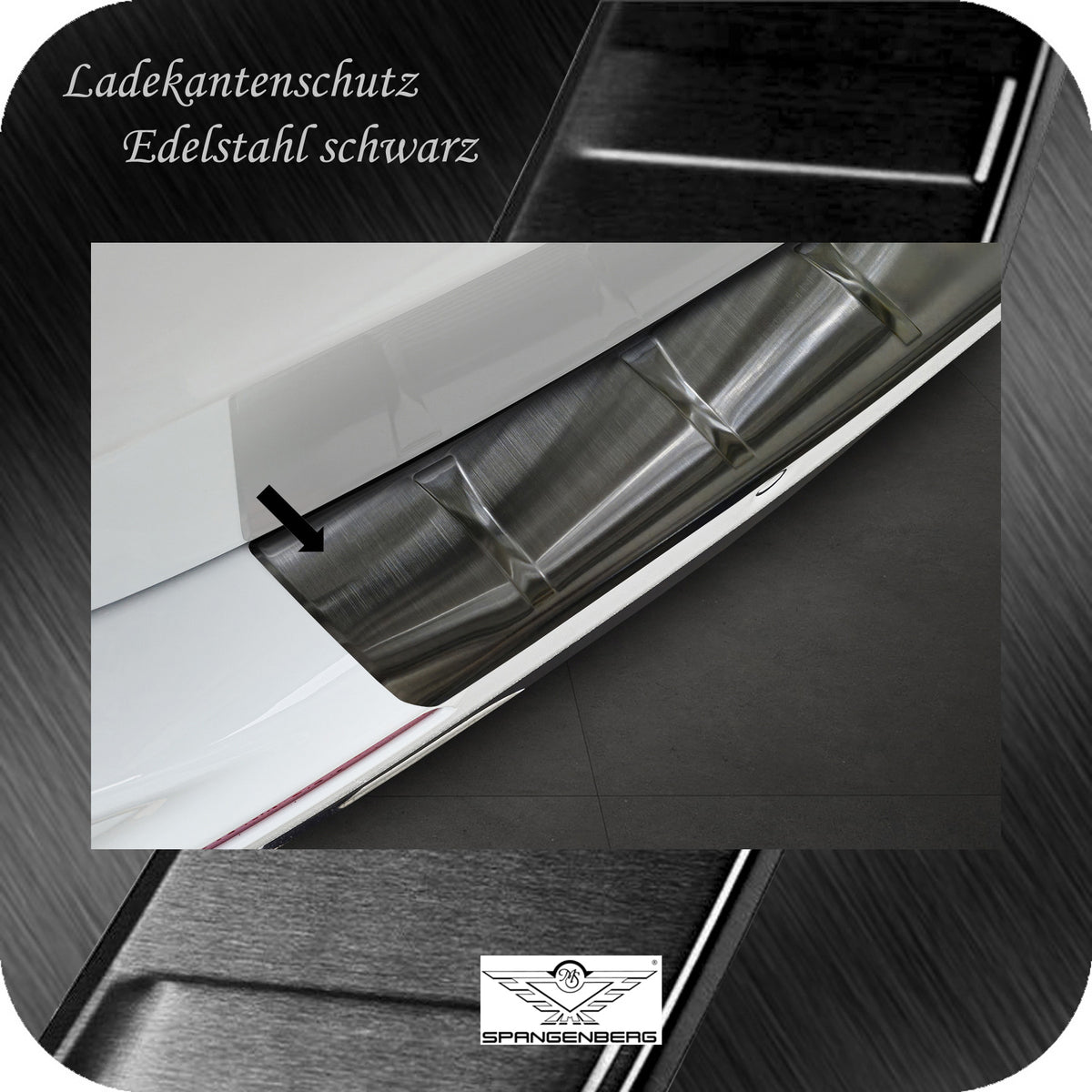 Ladekantenschutz Edelstahl schwarz Mercedes E-Klasse T-Modell S214 2023- 3245314d