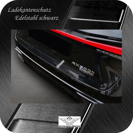 Ladekantenschutz Edelstahl schwarz für Lexus RX V Typ AL30 ab Bj 6.2022- 3245333 c