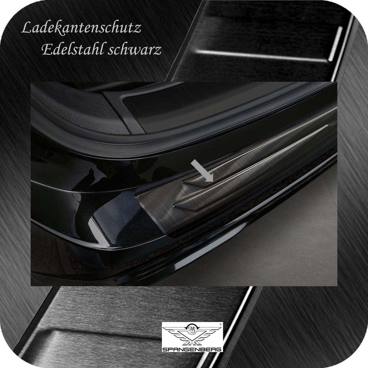 Ladekantenschutz Edelstahl schwarz für Lexus RX V Typ AL30 ab Bj 6.2022- 3245333 d