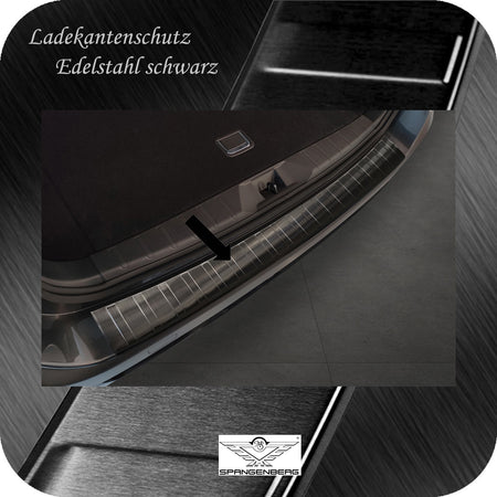Ladekantenschutz Edelstahl schwarz für Subaru Outback VI BT Mopf 5.2021- 3245334 a
