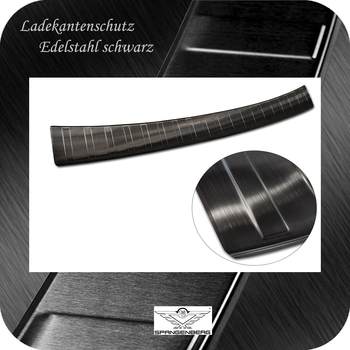 Ladekantenschutz Edelstahl schwarz für Subaru Outback VI BT Mopf 5.2021- 3245334 e