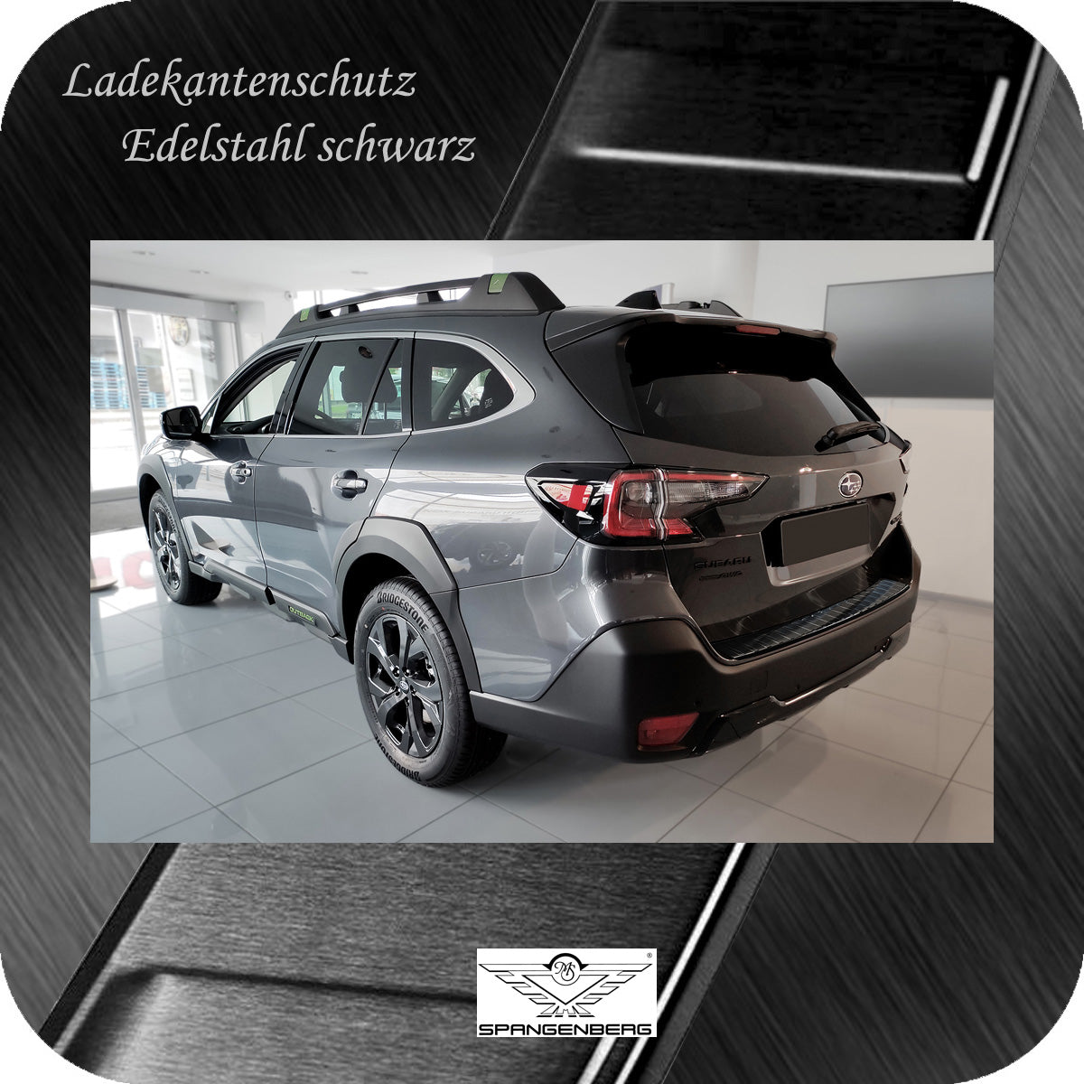 Ladekantenschutz Edelstahl schwarz für Subaru Outback VI BT Mopf 5.2021- 3245334 g