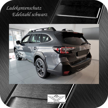 Ladekantenschutz Edelstahl schwarz für Subaru Outback VI BT Mopf 5.2021- 3245334 g