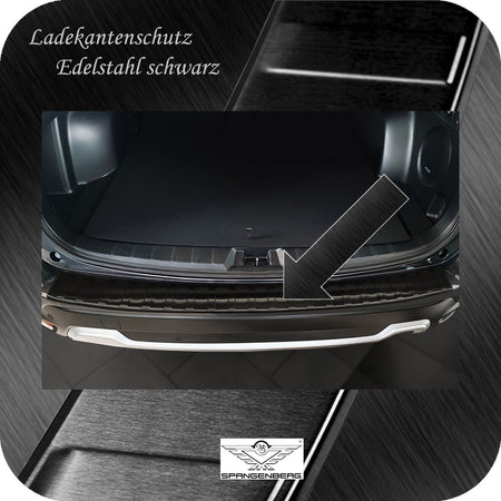 Ladekantenschutz Edelstahl schwarz für Subaru Forester V SK ab 05.2019- 3245335 b