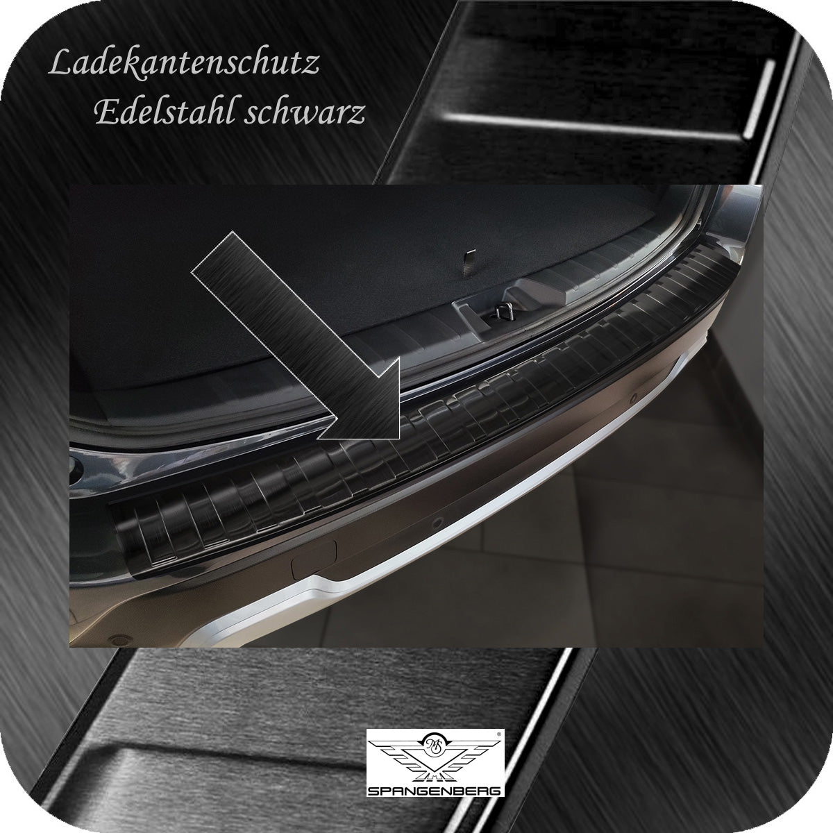 Ladekantenschutz Edelstahl schwarz für Subaru Forester V SK ab 05.2019- 3245335 c
