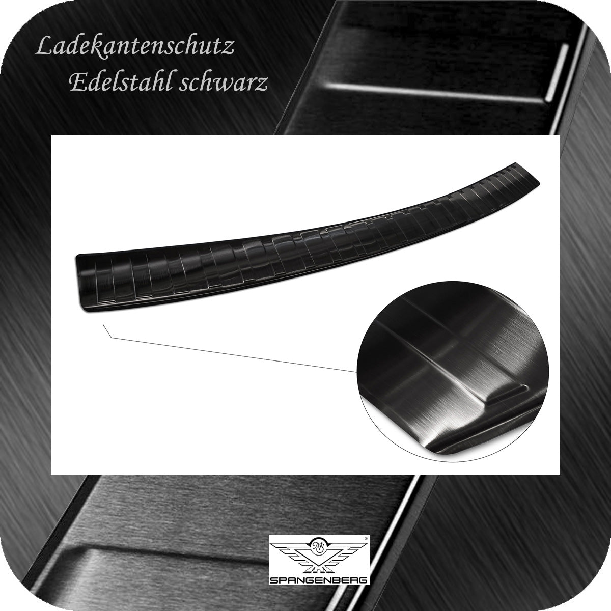 Ladekantenschutz Edelstahl schwarz für Subaru Forester V SK ab 05.2019- 3245335 e