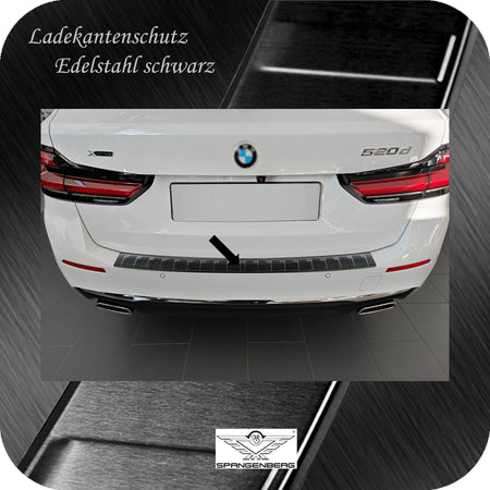 Ladekantenschutz Edelstahl schwarz für BMW 5er Touring G31 Mopf 06.2020- 3245339 c