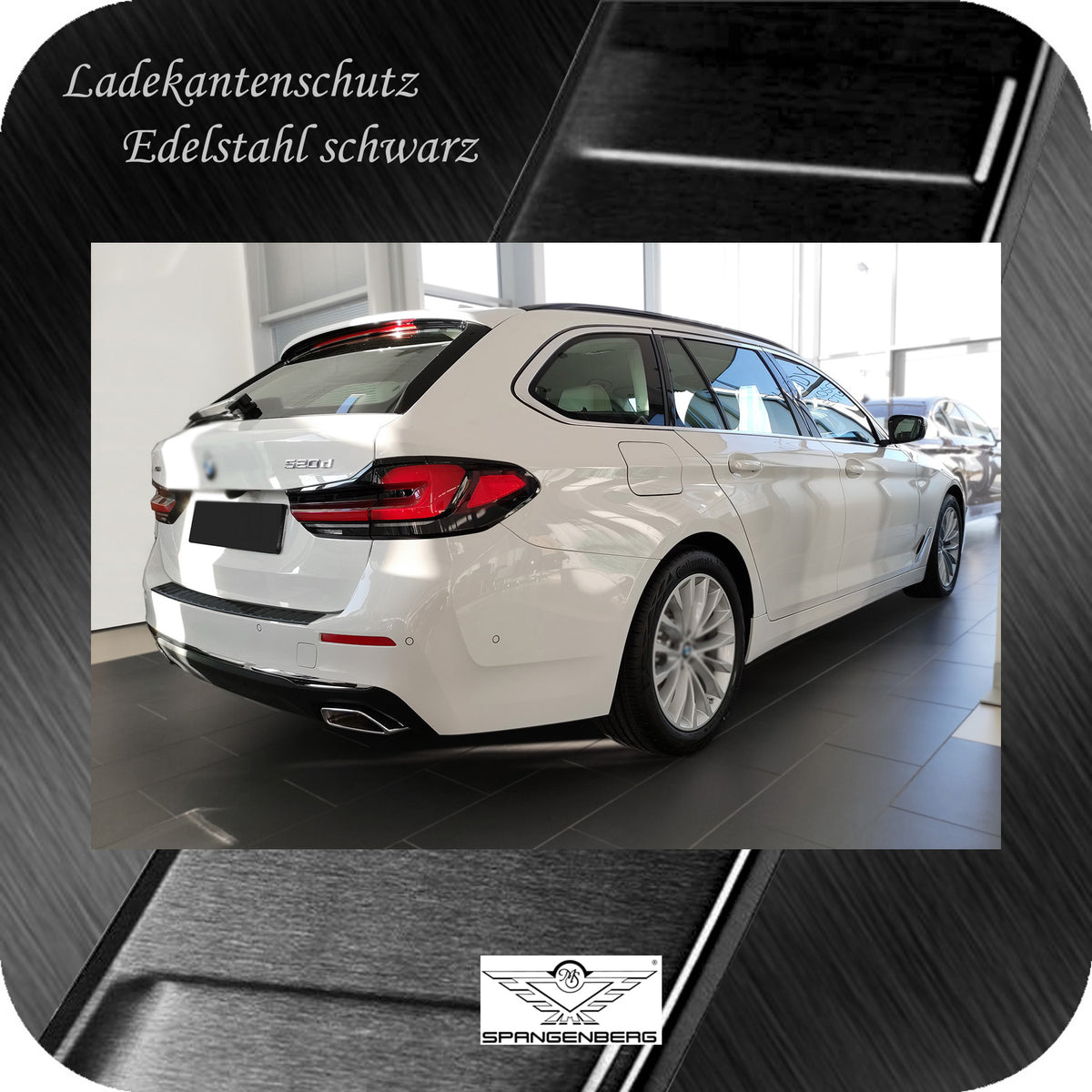 Ladekantenschutz Edelstahl schwarz für BMW 5er Touring G31 Mopf 06.2020- 3245339 g