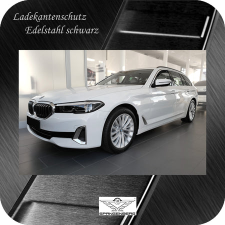 Ladekantenschutz Edelstahl schwarz für BMW 5er Touring G31 Mopf 06.2020- 3245339 h