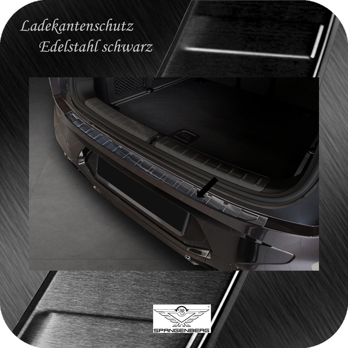 Ladekantenschutz Edelstahl schwarz für BMW X4 G02 M Competition 08.2021- 3245342 a