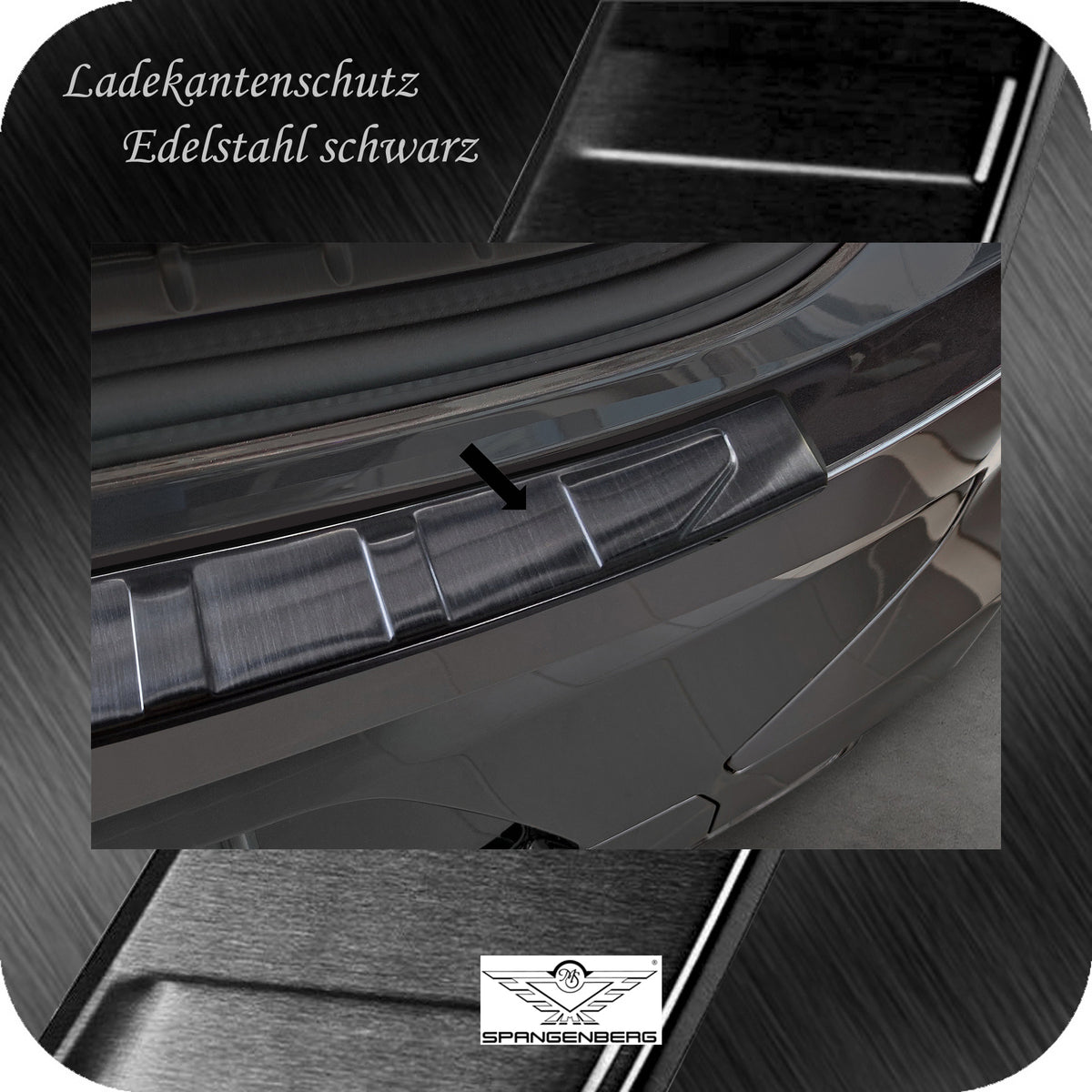 Ladekantenschutz Edelstahl schwarz für BMW X4 G02 M Competition 08.2021- 3245342 c