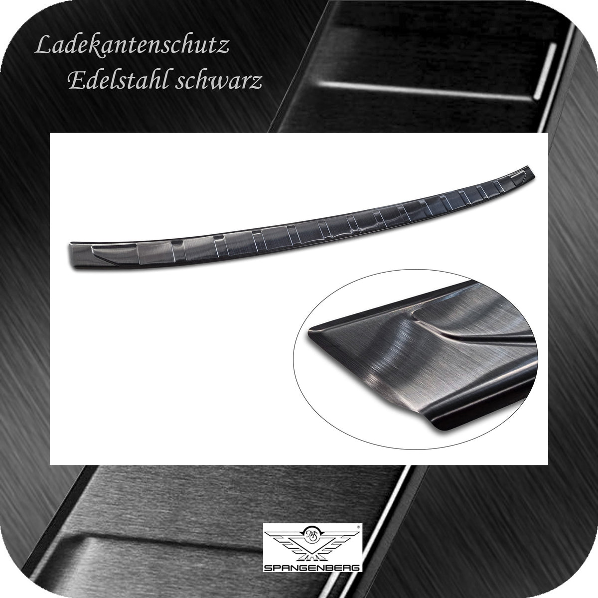 Ladekantenschutz Edelstahl schwarz für BMW X4 G02 M Competition 08.2021- 3245342 d