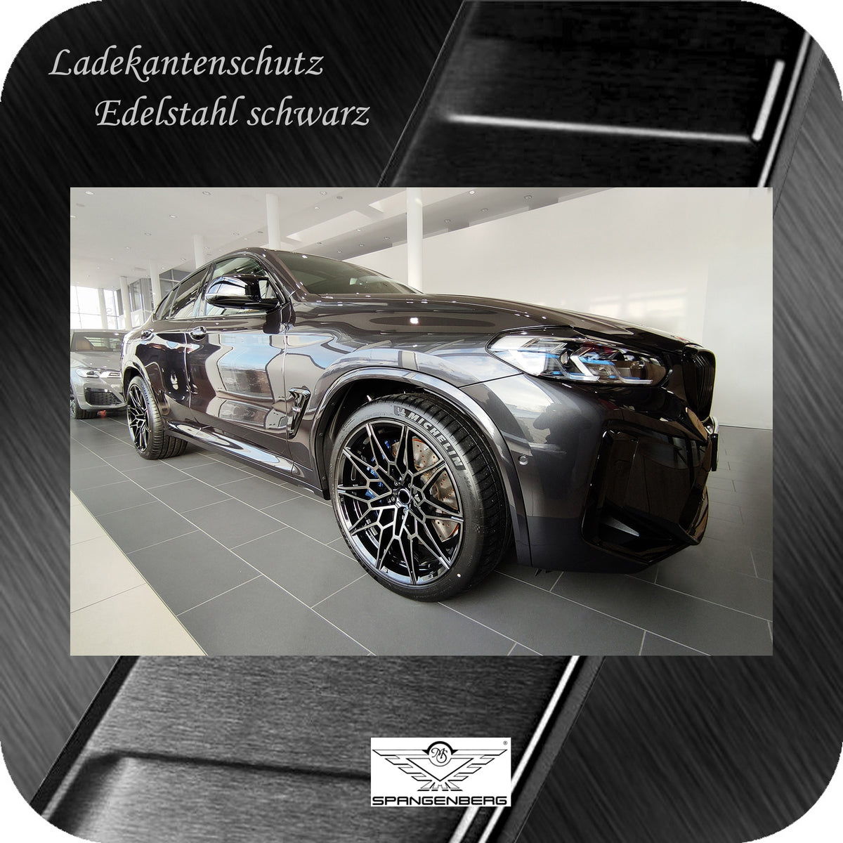Ladekantenschutz Edelstahl schwarz für BMW X4 G02 M Competition 08.2021- 3245342 g
