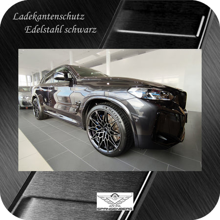 Ladekantenschutz Edelstahl schwarz für BMW X4 G02 M Competition 08.2021- 3245342 g