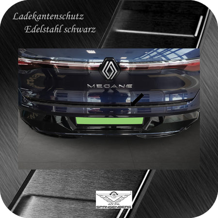 Ladekantenschutz Edelstahl schwarz für Renault Megane E-Tech ab 10.2021- 3245344 c