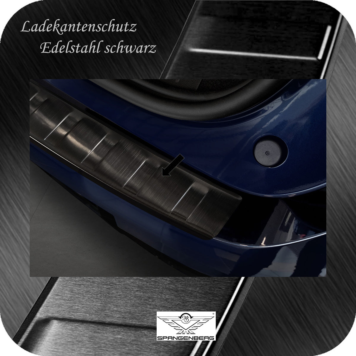 Ladekantenschutz Edelstahl schwarz für Renault Megane E-Tech ab 10.2021- 3245344 d