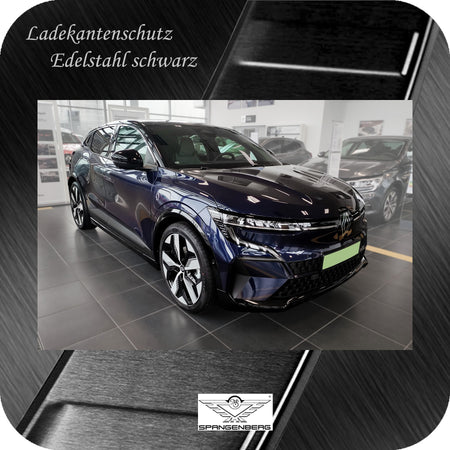 Ladekantenschutz Edelstahl schwarz für Renault Megane E-Tech ab 10.2021- 3245344 h