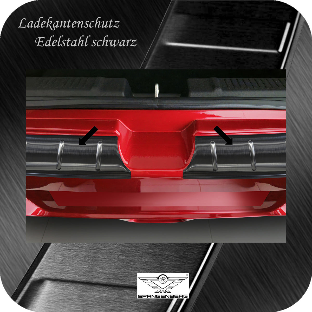 Ladekantenschutz Edelstahl schwarz für Suzuki Swift VII 5-Türer 04.2024- 3245347 e