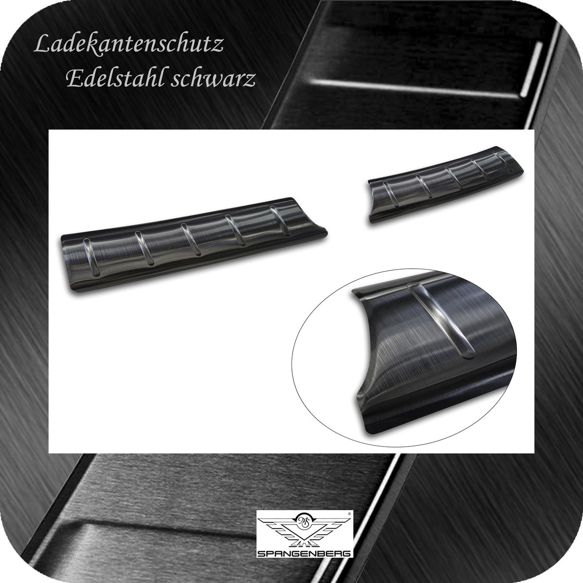 Ladekantenschutz Edelstahl schwarz für Suzuki Swift VII 5-Türer 04.2024- 3245347 f