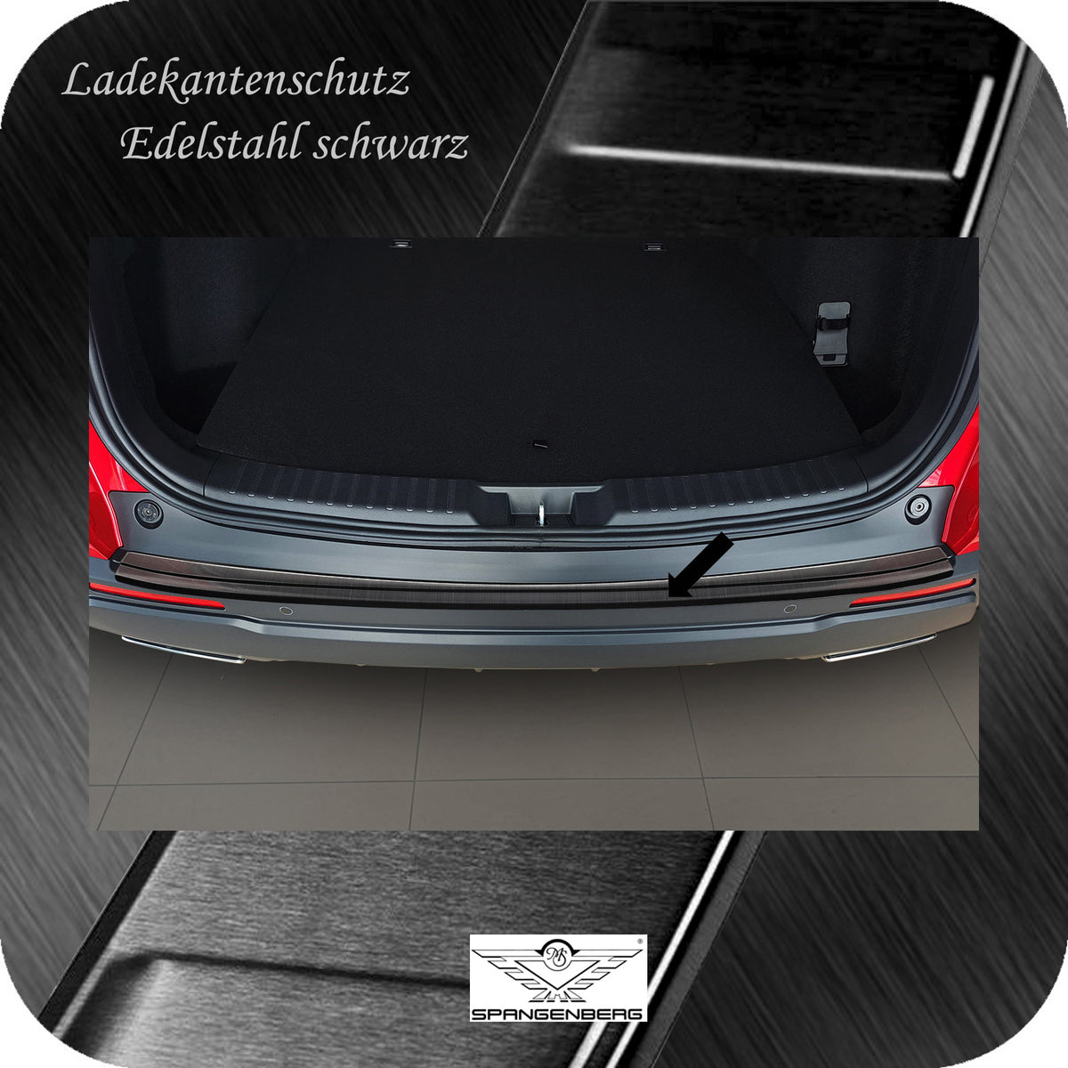 Ladekantenschutz Edelstahl schwarz für Honda CR-V VI 6.Generation 08.23- 3245349a