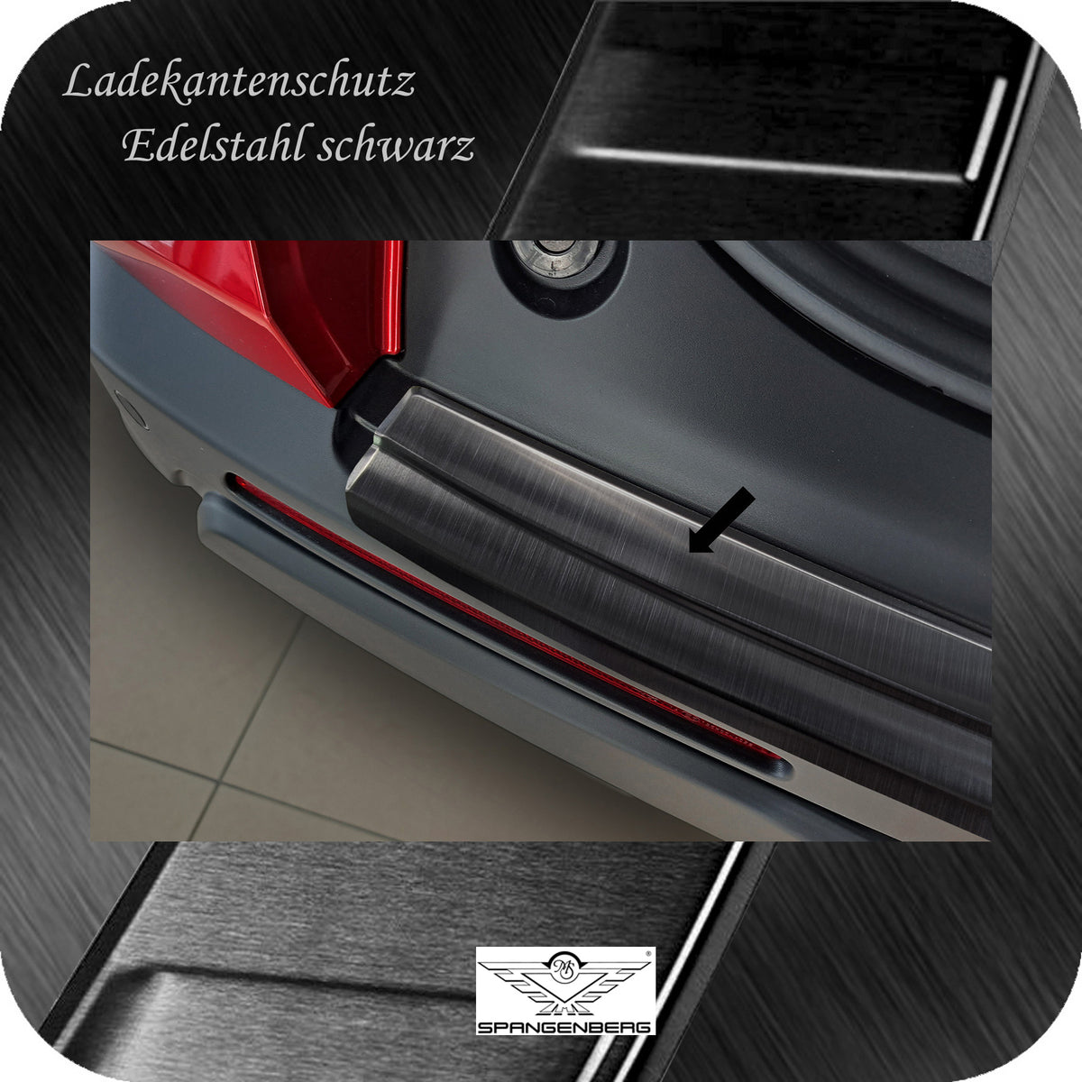 Ladekantenschutz Edelstahl schwarz für Honda CR-V VI 6.Generation 08.23- 3245349c