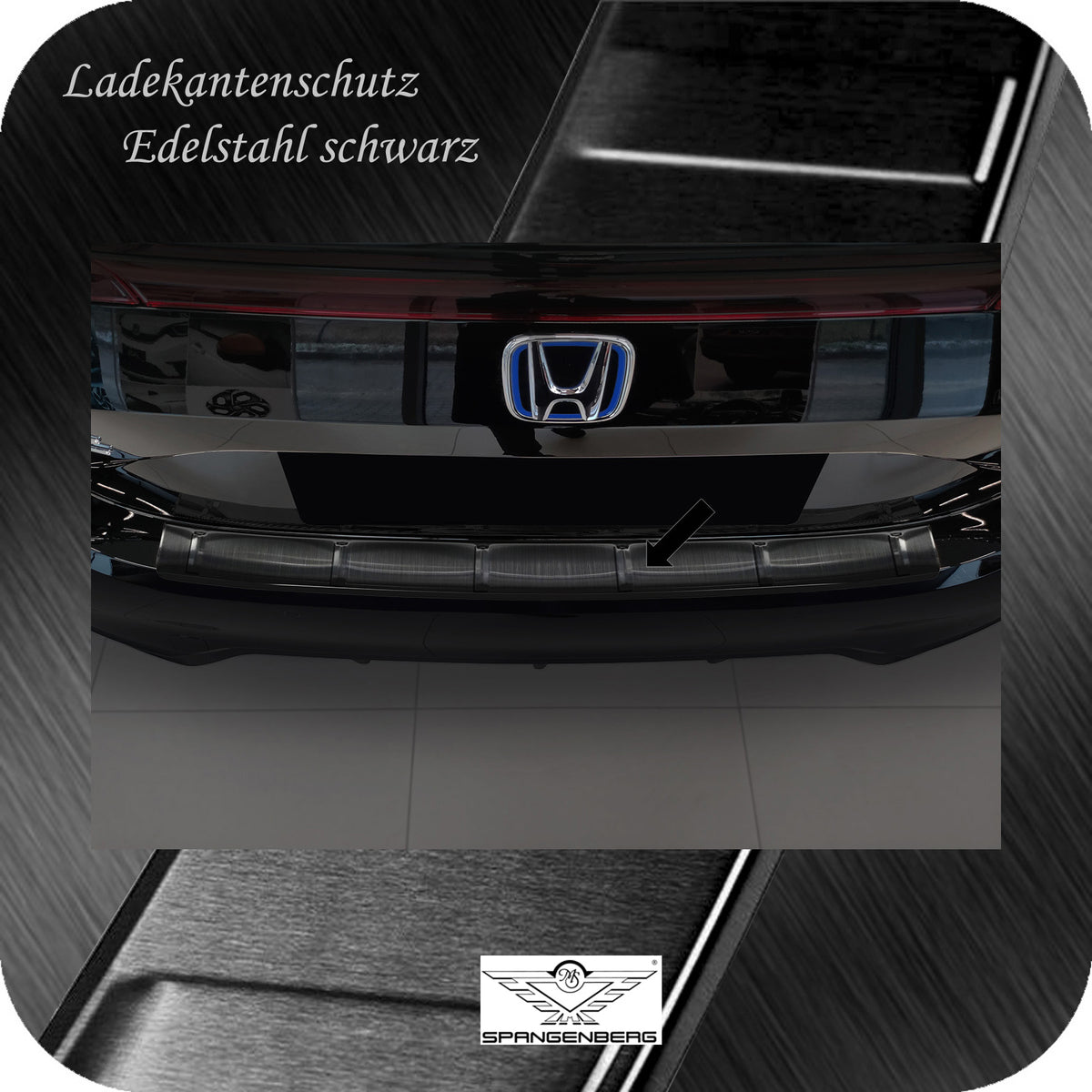 Ladekantenschutz Edelstahl schwarz für Honda Civic XI HB 5-Türer 10.22- 3245351 b